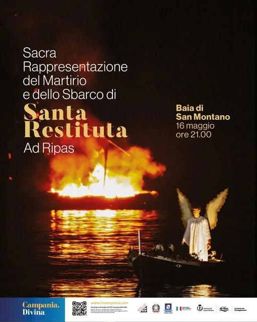 "Ad Ripas": Sacred representation of the martyrdom and landing of S. Restituta.