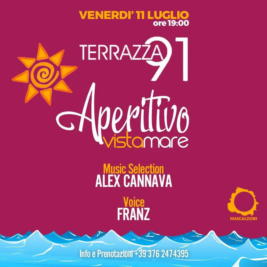 Aperitif with a sea view