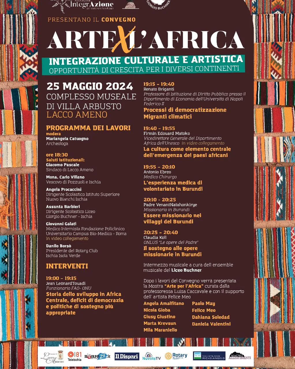 ART FOR AFRICA: THE CONFERENCE AT VILLA ARBUSTO