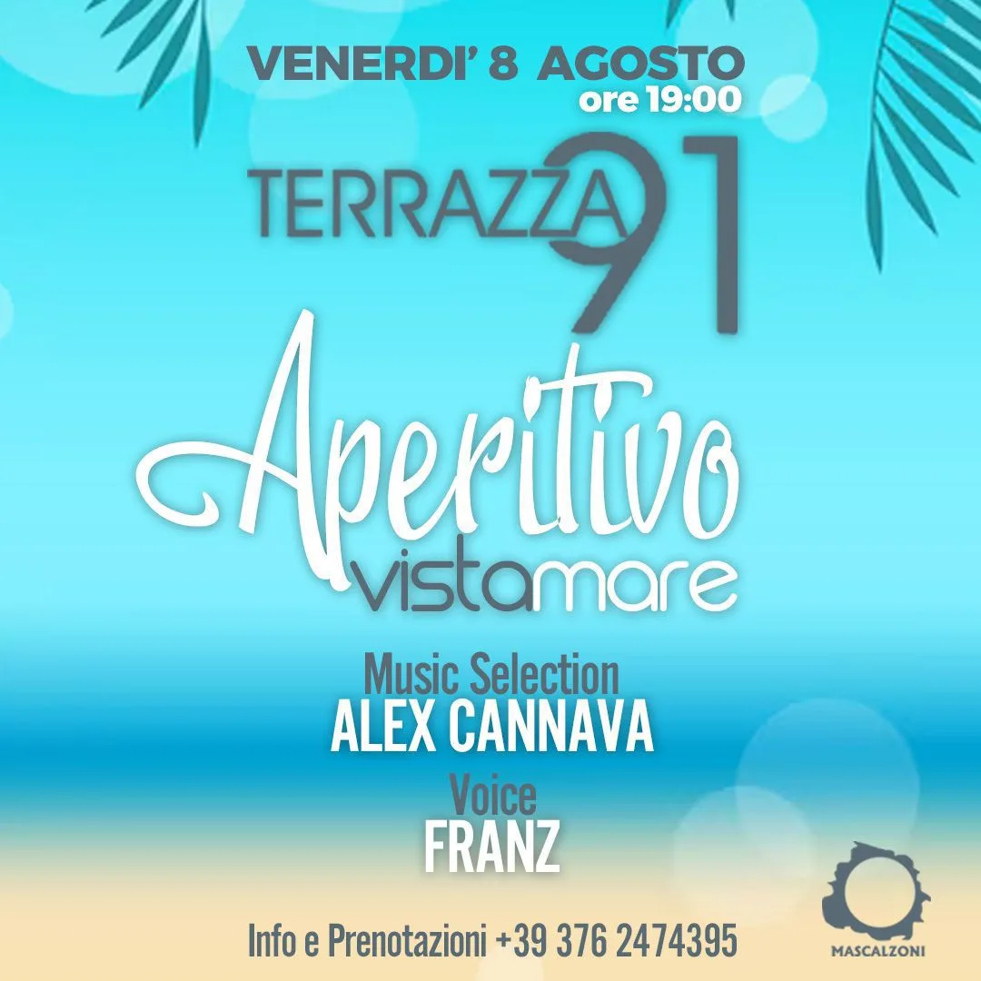 Aperitif with a sea view