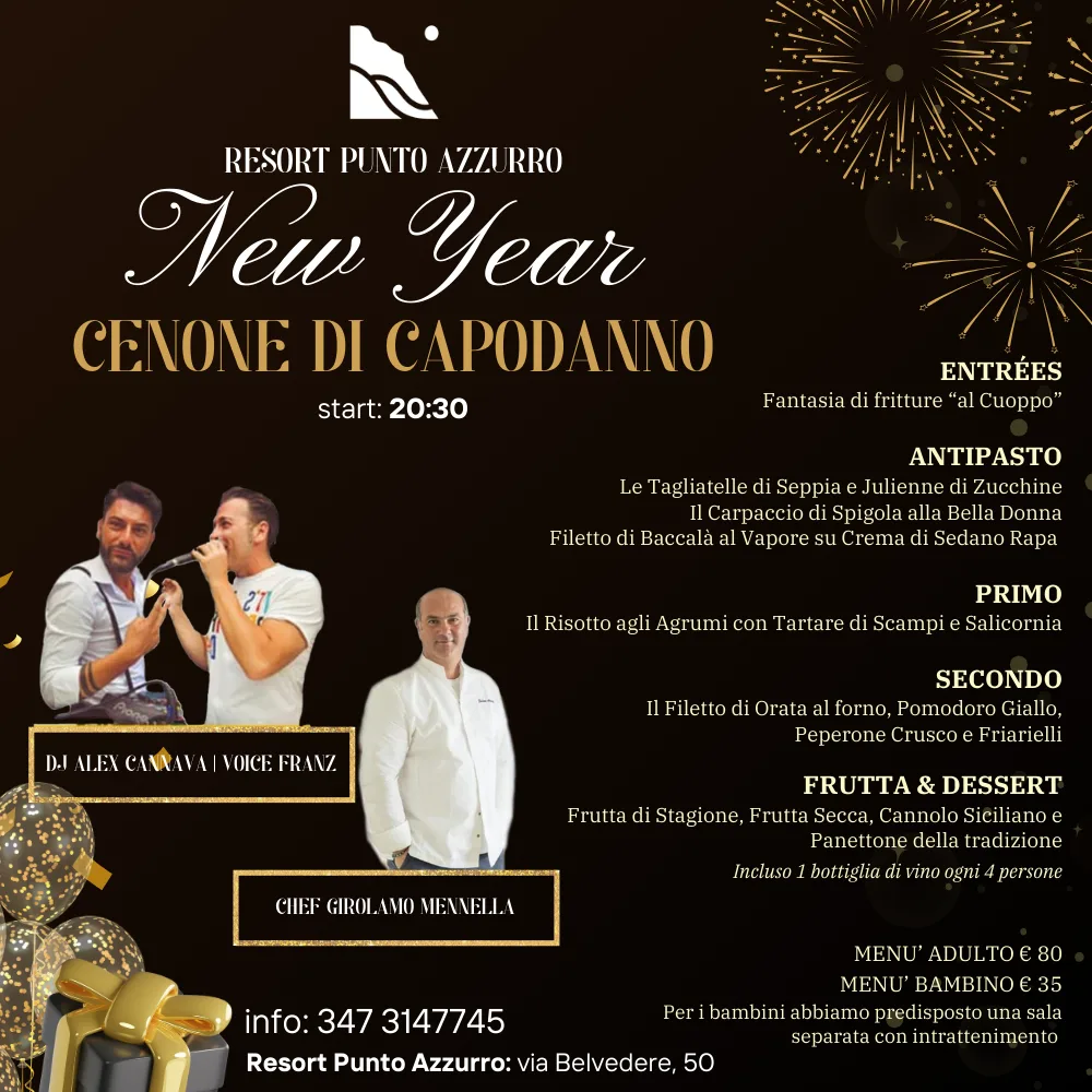 New Year's Eve 2024 at Resort Punto Azzurro