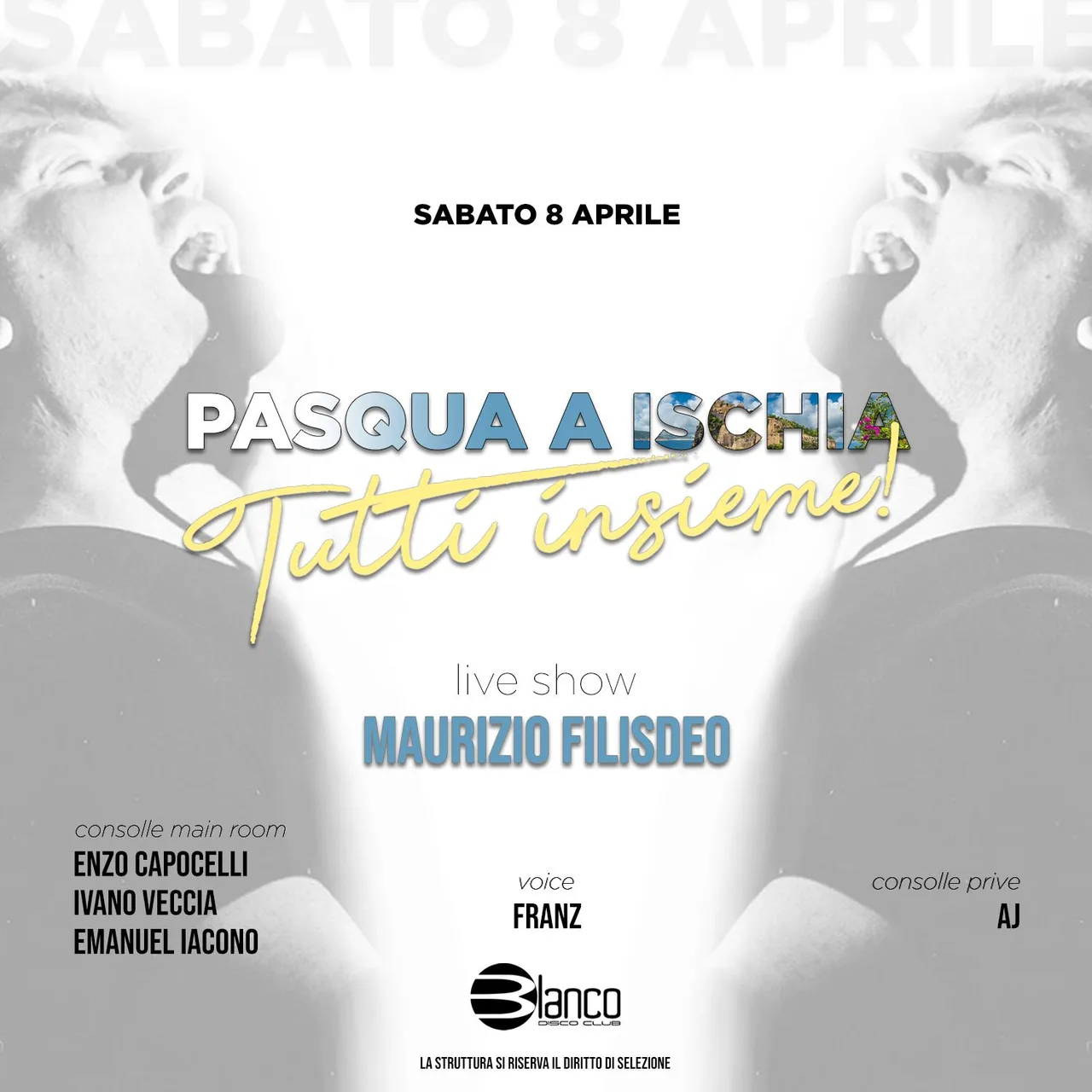 Sabato 8 Aprile - Blanco