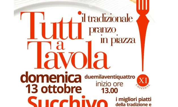 Tutti a tavola - il tradizionale pranzo in piazza