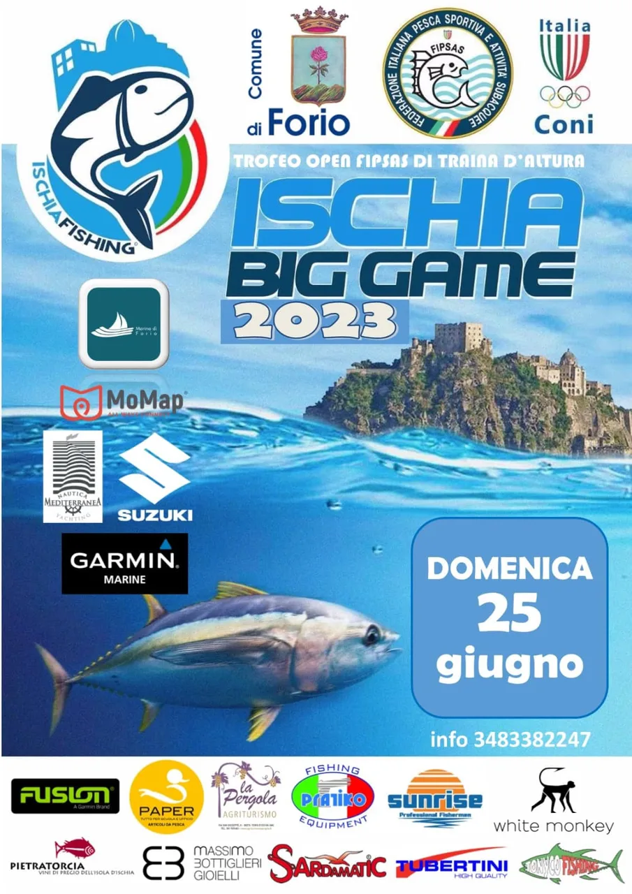 Gara di Pesca Sportiva BIG GAME TRAINA D'ALTURA TROFEO ISCHIA BIG GAME